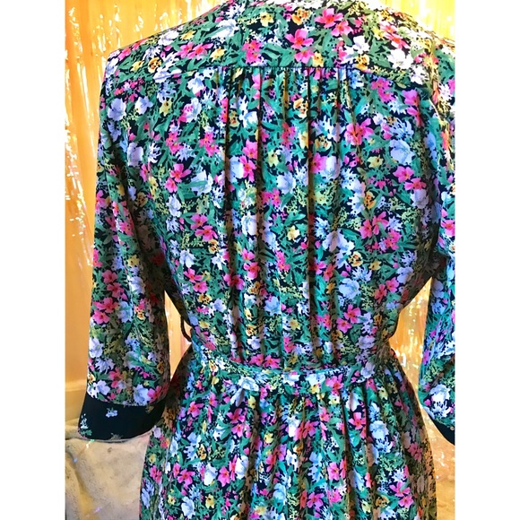 Zara Basic Z1975 Denim Floral Duster - Picture 7 of 9